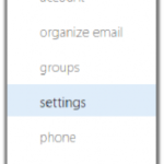 click settings inside the options menu