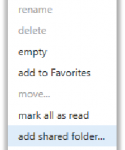 click add shared folder