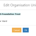 Expand and select the new Organisational Unit