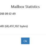 Showing mailbox statistics
