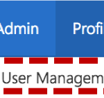 selecting user management