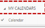 right click on My Calendars