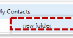 select new folder