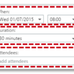 meeting details can still be edited in the scheduling assistant